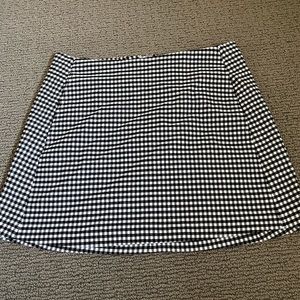 Urban Outfitters Black & White Plaid Skirt